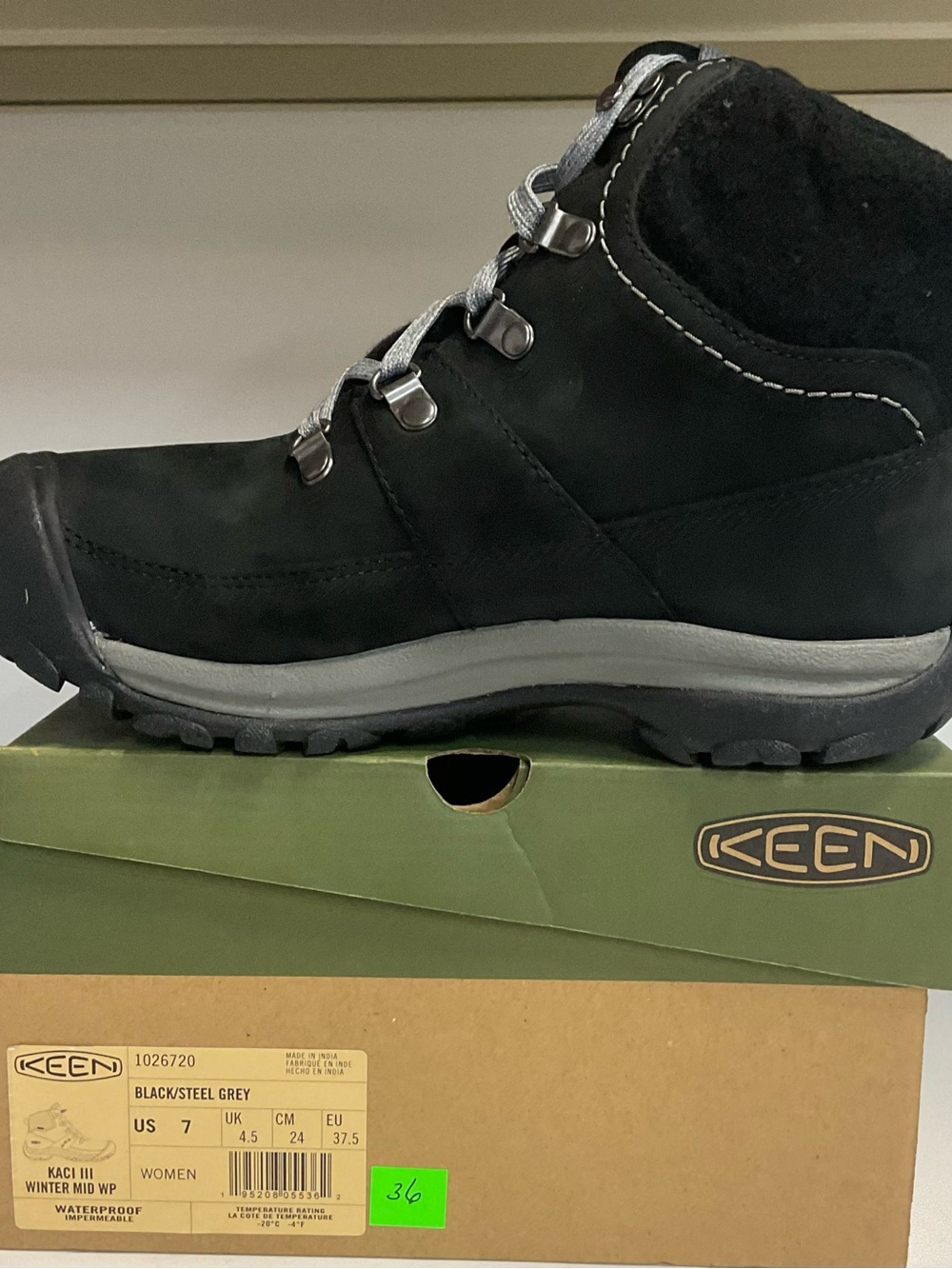 Keen Black and Steel Grey Men's Mid-Cut Winter Boot